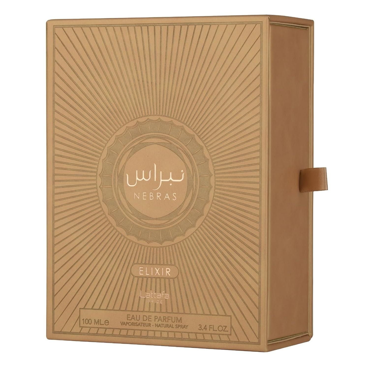 Lattafa Pride Nebras Elixier EDP 100 ml/3,4 Unzen – Süßer & Cremiger Gourmand Unisex | Vanille, Moschus & Zuckerrohr