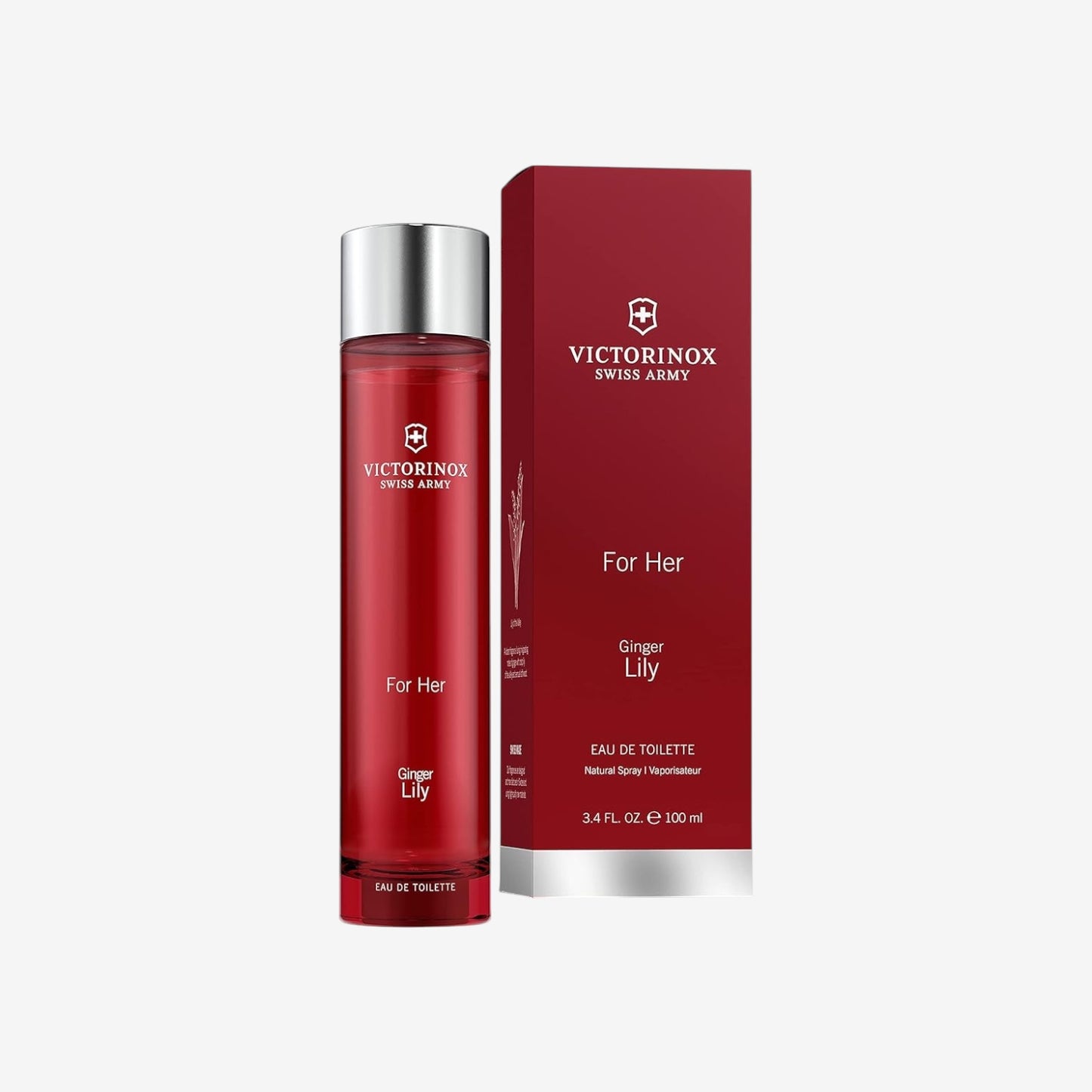 VICTORINOX Swiss Army For Her Ginger Lily, Eau de Toilette Damen, Parfüm mit Ingwer und Maiglöckchen, Frisch und belebend, Vegan, 100 ml, V0001298