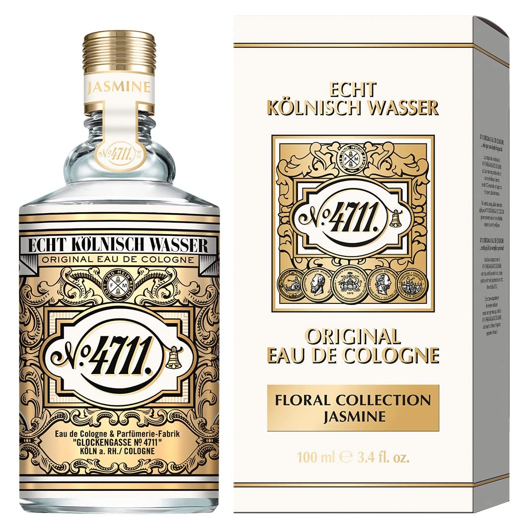 4711® Echt Kölnisch Wasser I Floral Collection - JASMIN - Eau de Cologne - florale Neuinterpretation der Ikone - sinnlich – anmutig – betörend I 100ml Natural Spray Vaporisateur