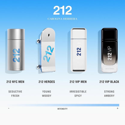 Carolina Herrera 212 Men EDT Spray, 1er Pack (1 x 200 ml)