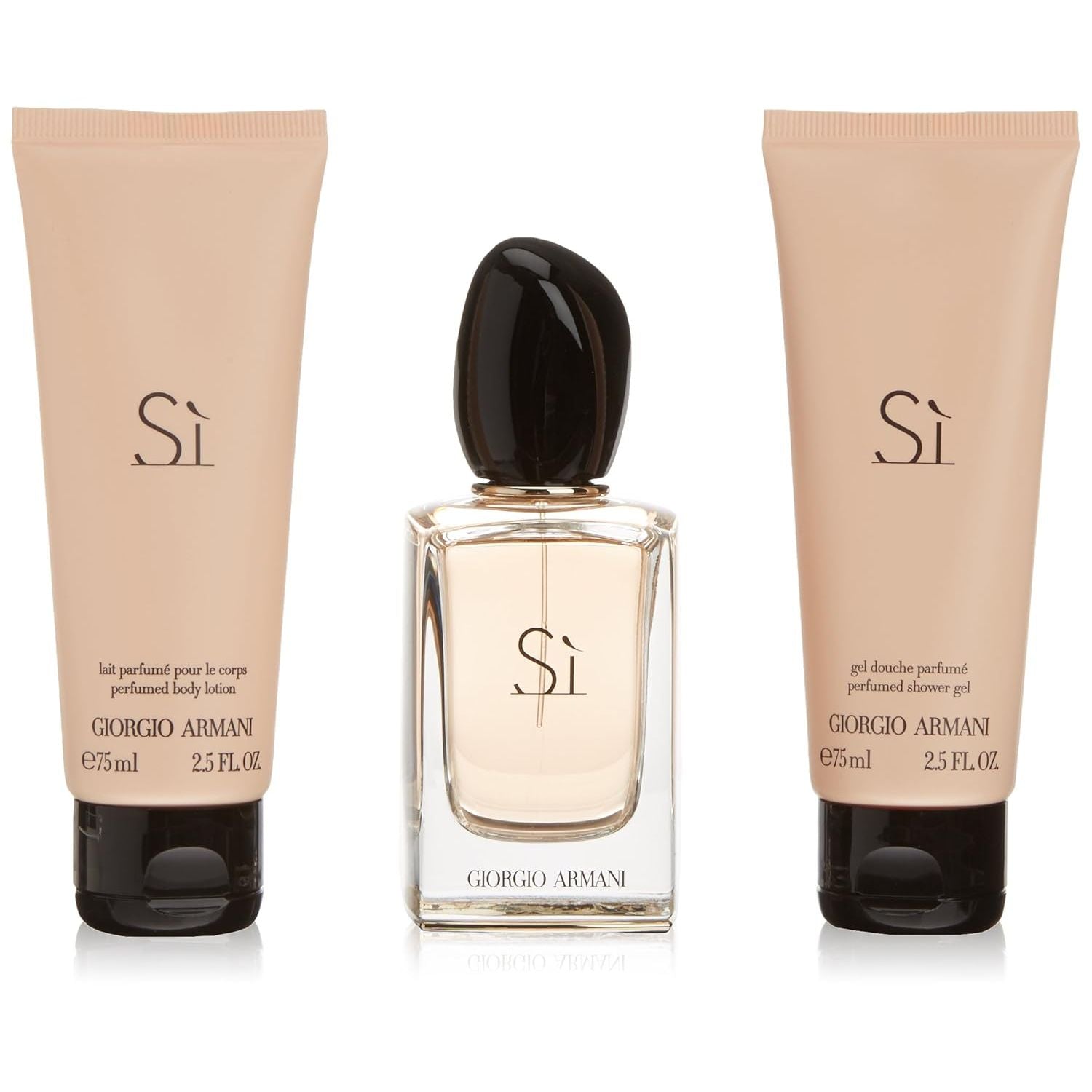 Giorgio Armani Si Set femme/woman, Eau de Parfum Vaporisation/Spray 50 ml, Bodylotion 75 ml, Duschgel 75 ml, 1er Pack (1 x 200 ml)