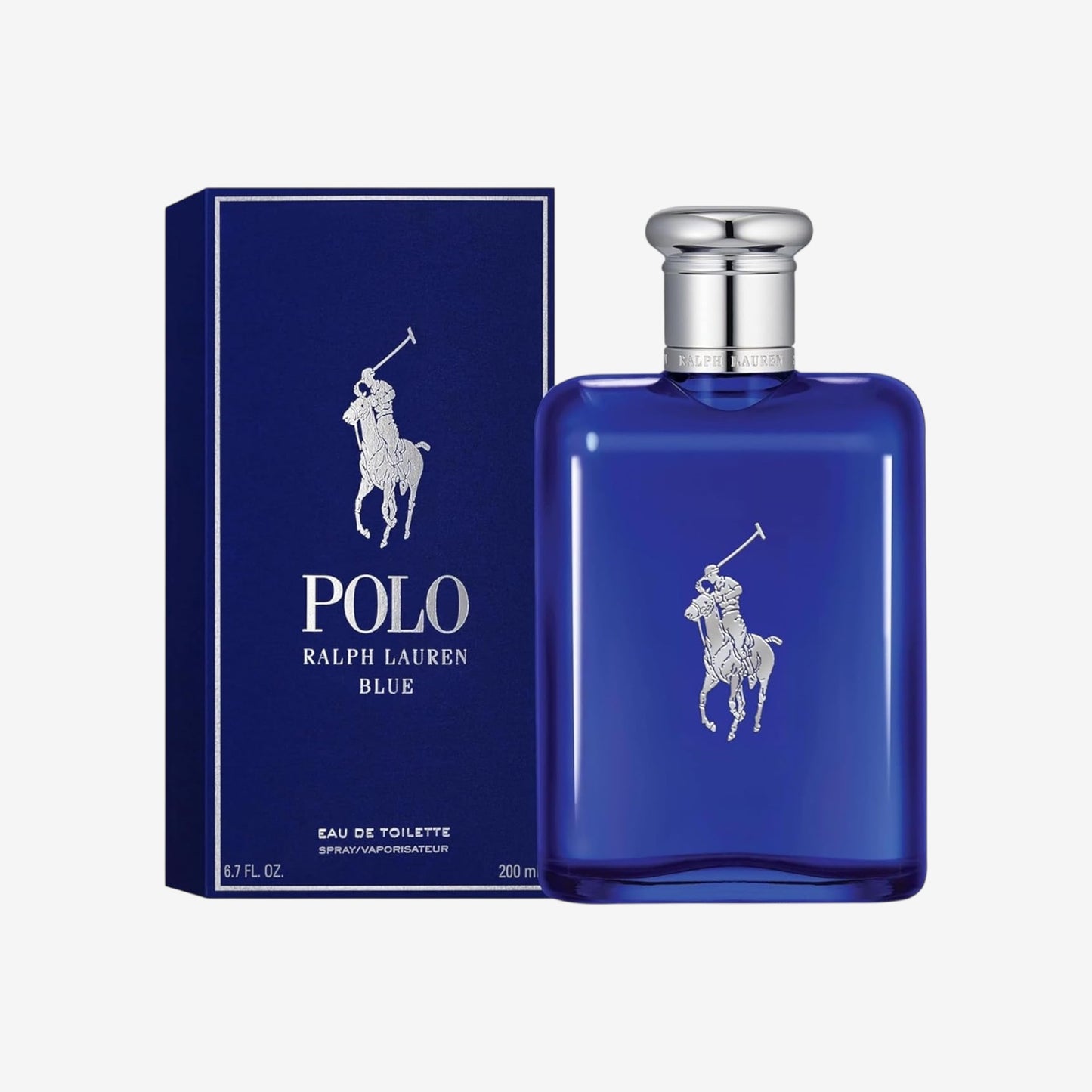 Ralph Lauren Polo Blue Eau de Toilette für Herren, erfrischend-aromatischer Duft mit Melone, Gurke & Mandarine, für den aktiven Mann