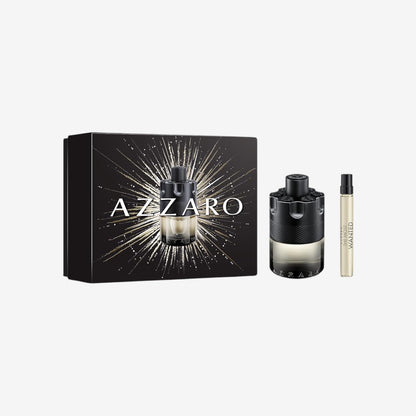 Azzaro The Most Wanted Eau de Toilette Intense Set für Herren, 100 ml & 2x 10 ml, aromatischer und frischer Herrenduft, markantes Parfum-Set