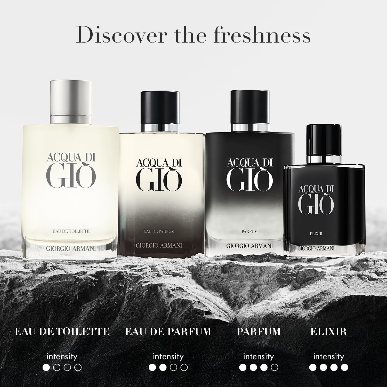 Giorgio Armani Acqua di Gio Elixir Eau de Parfum Spray für Herren, 1,7 Ounce/50 ml