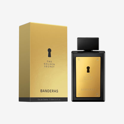 Banderas Perfumes - The Golden Secret - Eau de Toilette Spray für Herren, Täglicher und Männlicher Duft mit Minze und Apfellikör – 50 ml