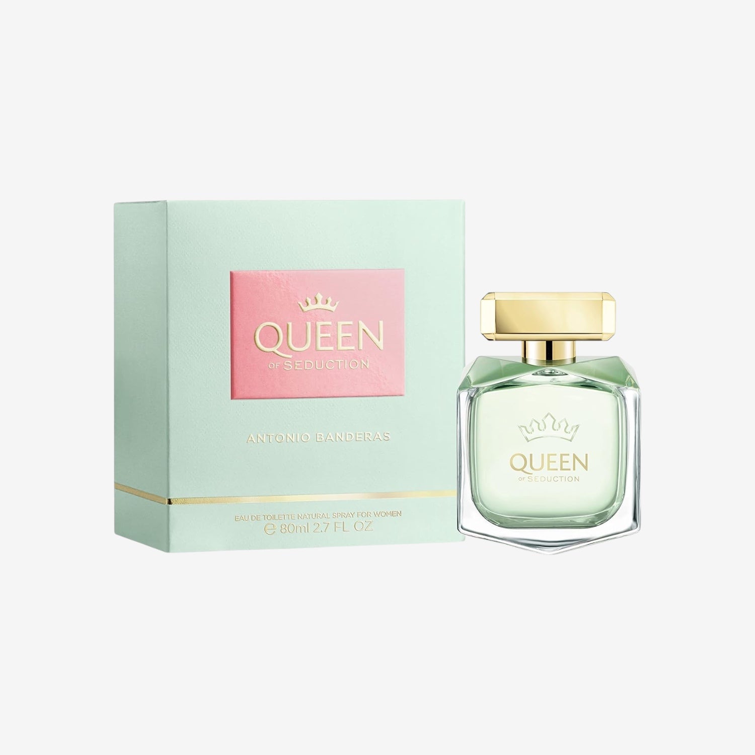 Banderas Perfumes – Queen of Seduction – Eau de Toilette für Damen – Romantischer, charmanter und frischer Duft – Blumig mit maritimen Noten – Ideal für tagsüber – 80 ml