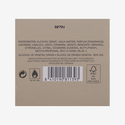 Adolfo Dominguez Agua Fresca Hombre EDT 60 ml Vapo, 1er Pack (1 x 60 ml)