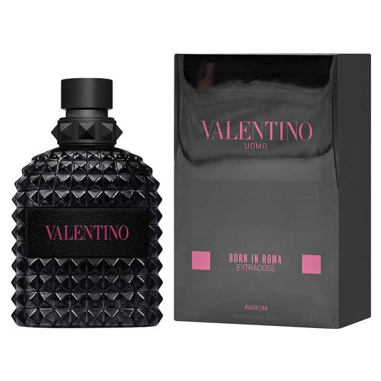 Valentino Uomo Born in Roma Extradose - Spicy, Aromatic, Woody, Fresh - Parfum Long-Lasting Fragrance for Men, 100 ml