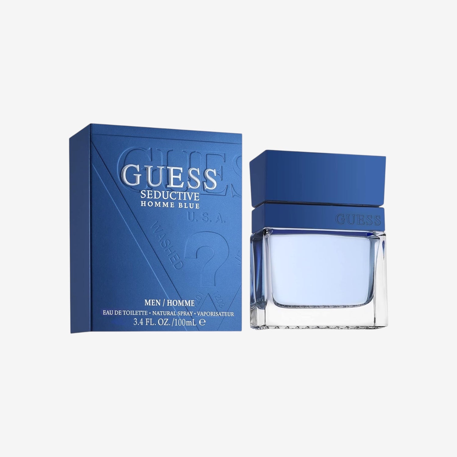 GUESS Seductive Blue, Eau de Toilette für Herren, Orientalisch-Holziger Duft, Frisch und Würzig, Lang Anhaltend