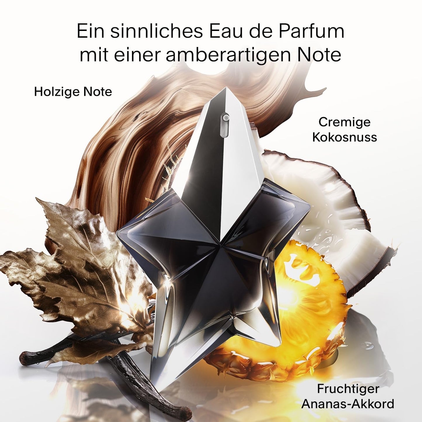 MUGLER Angel Fantasm Eau de Parfum, Damen-Parfum, Fruchtiger Gourmand-Duft mit Ambernoten, Lebendig und sinnlich, Nachfüllbar
