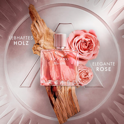 Azzaro Pour Elle Eau de Parfum, femininer, blumig-würziger Damenduft, elegantes und verführerisches Parfüm für Frauen, 100 ml