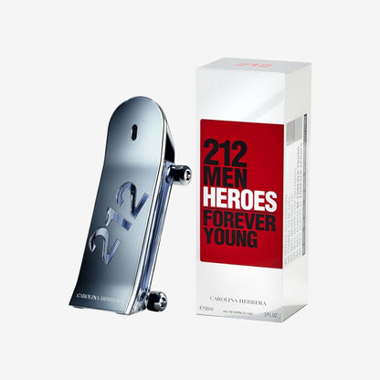 Carolina Herrera 212 Men Heroes para hombre / 90 ml Eau De Toilette Spray