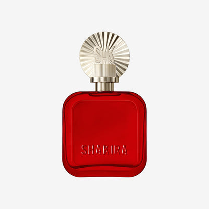 Shakira Perfumes – ROJO by Shakira Eau de Parfum für Damen – Langanhaltend – Kraftvoller, sinnlicher und charmanter Duft – Blumige, würzige und Bernsteinnoten – Ideal für tagsüber – 50 ml
