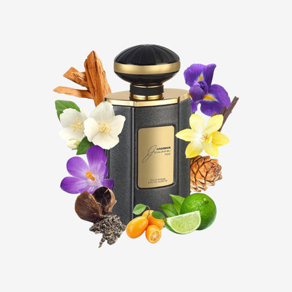 Al Haramain Junoon Noir Eau de Parfum, Spray für Damen, 75 ml, Schwarz