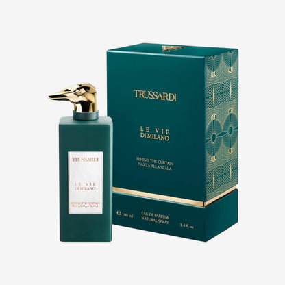 Trussardi, Le Vie di Milano Behind the Curtain Piazza alla Scala, Eau de Parfum, Unisex, 100 ml.