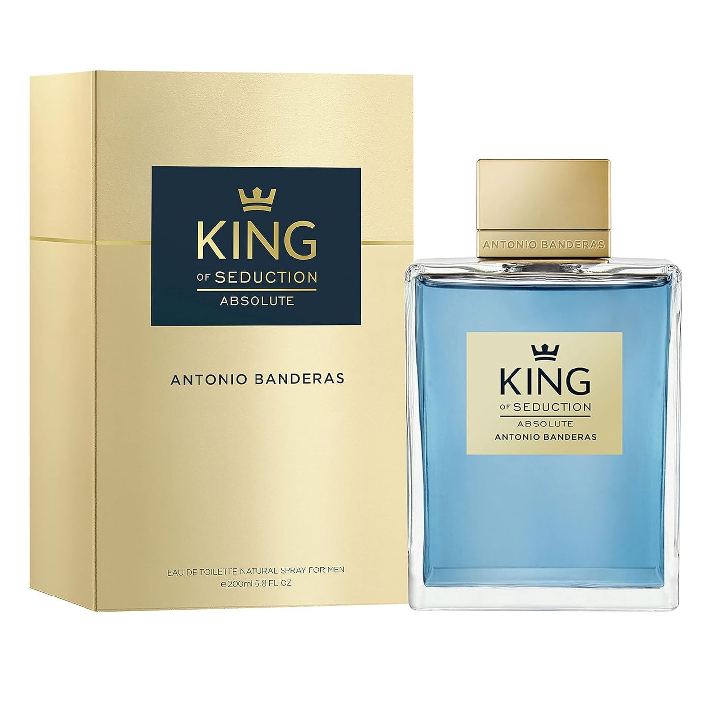 Banderas Perfumes - King of Seduction Absolute - Eau de Toilette Spray für Herren, Holziger Moos-Duft - 200 ml