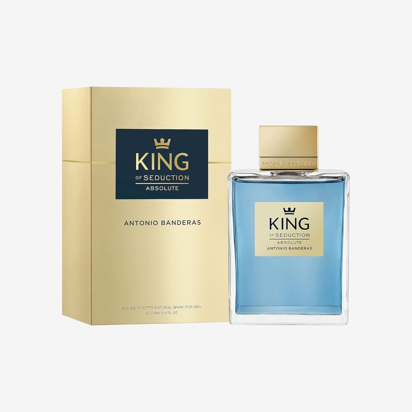 Banderas Perfumes - King of Seduction Absolute - Eau de Toilette Spray für Herren, Holziger Moos-Duft - 200 ml