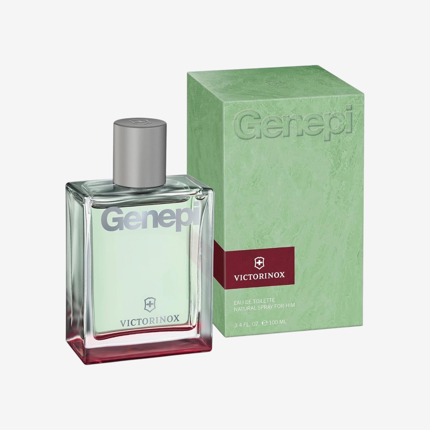 VICTORINOX Genepi Eau de Toilette für Herren, Parfüm mit Minze und Lavendel, Frisch und grün, 100 ml, V0000894