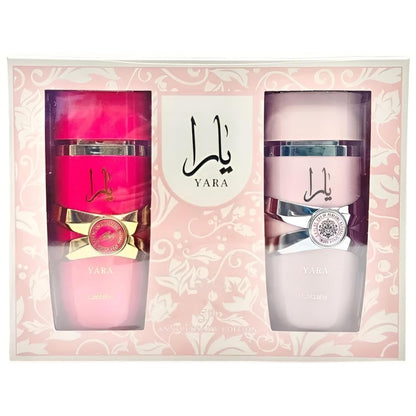 Lattafa Anniversary Edition Yara & Yara Candy Eau de Parfum (100 ml + 100 ml), exklusive Düfte für Damen, süß, blumig und raffiniert