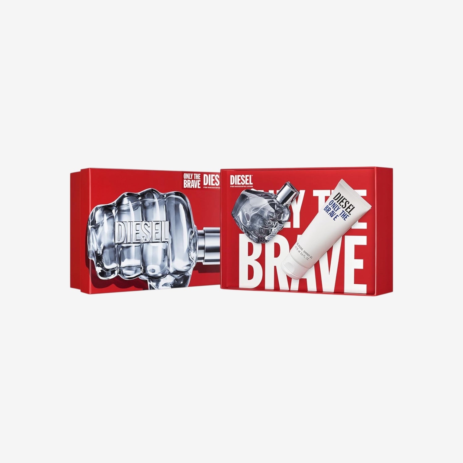 Diesel Only The Brave Eau de Toilette Set für Herren, EdT 50 ml & Duschgel 75 ml, intensiver und warmer Herrenduft, orientalisch-holzig, Winter Edition