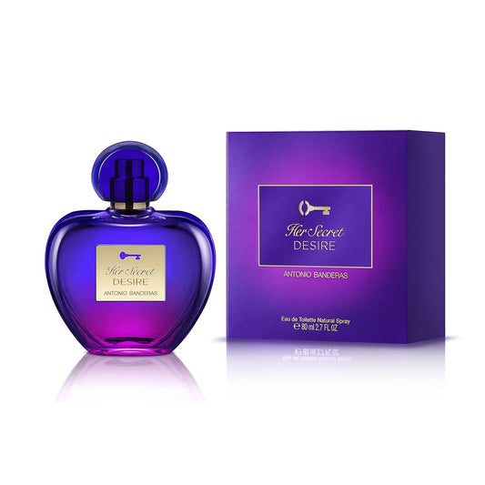 Banderas - Her Secret Desire - Eau de Toilette Spray für Frauen, Blumig-Fruchtiger und Süßer Duft - 80 ml