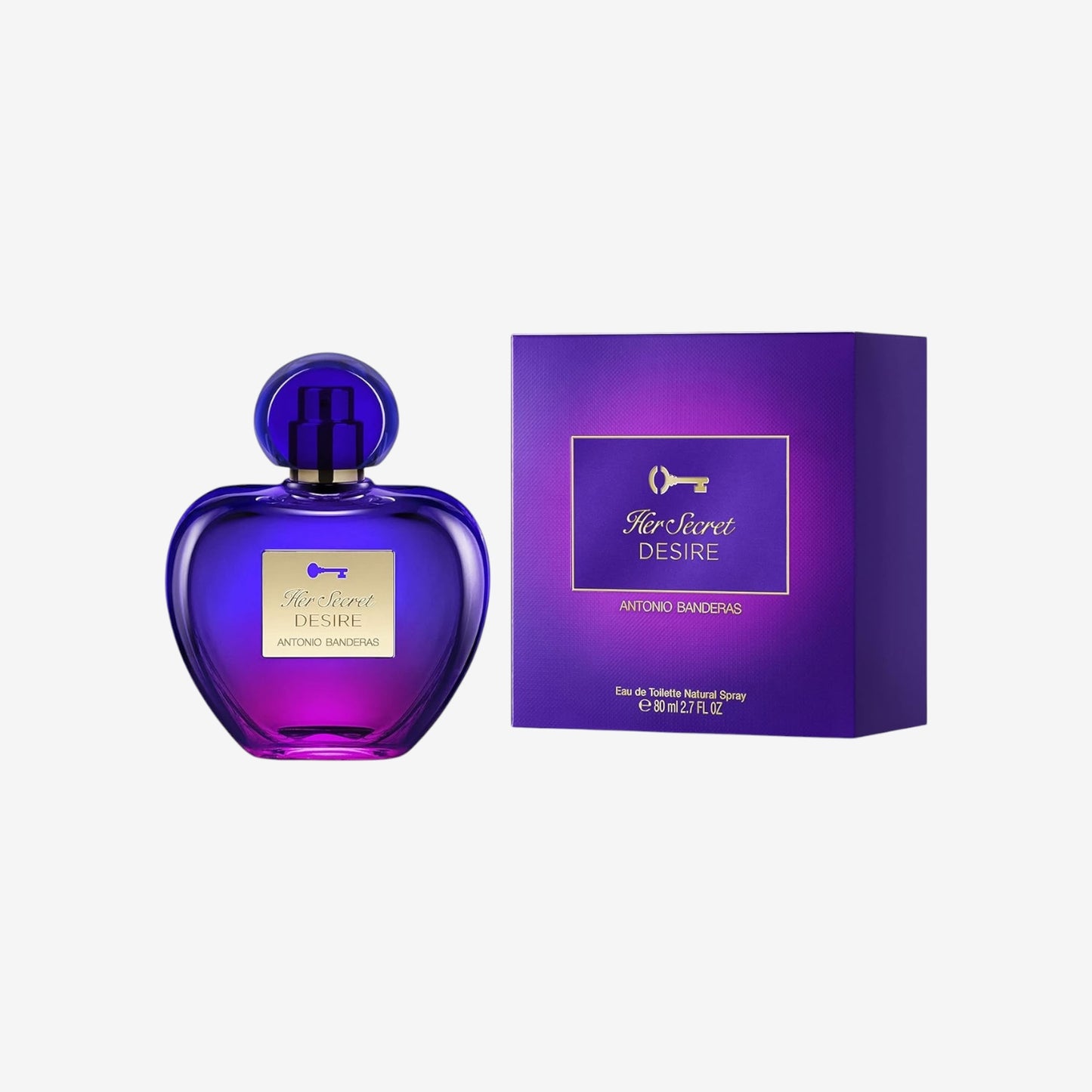 Banderas - Her Secret Desire - Eau de Toilette Spray für Frauen, Blumig-Fruchtiger und Süßer Duft - 80 ml