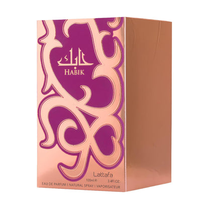 Lattafa Habik - Floral, Fruity, Fresh, Musky, Eau de Parfum, Spray, Long-Lasting Fragrance for Women, 100 ml