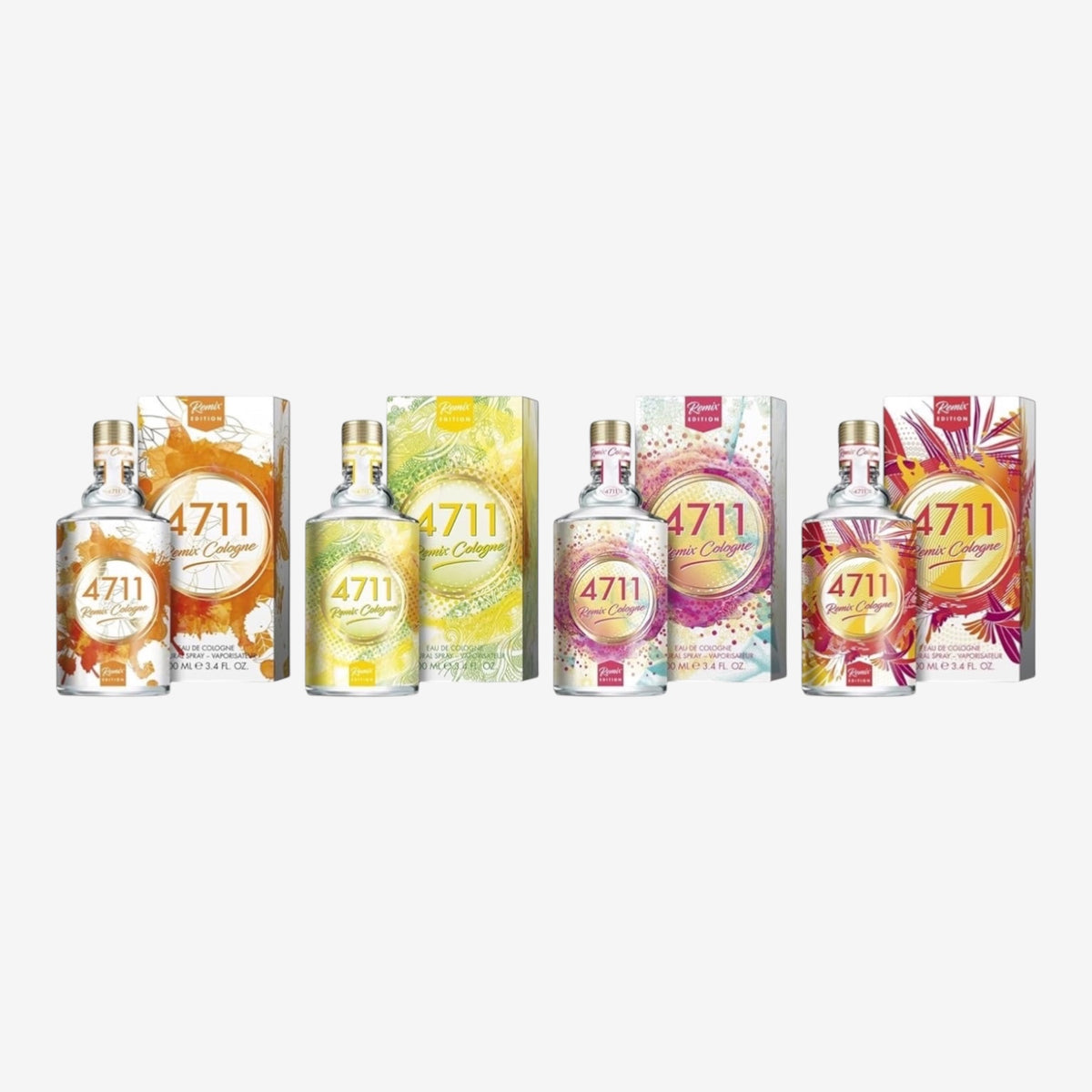4711® Remix Cologne Grapefruit - Exotic Paradise | Eau de Cologne - zitrisch-fruchtiger Duft rund um die Grapefruit - spritzig frech ge-remixt! | 100ml Natural Spray Vaporisateur