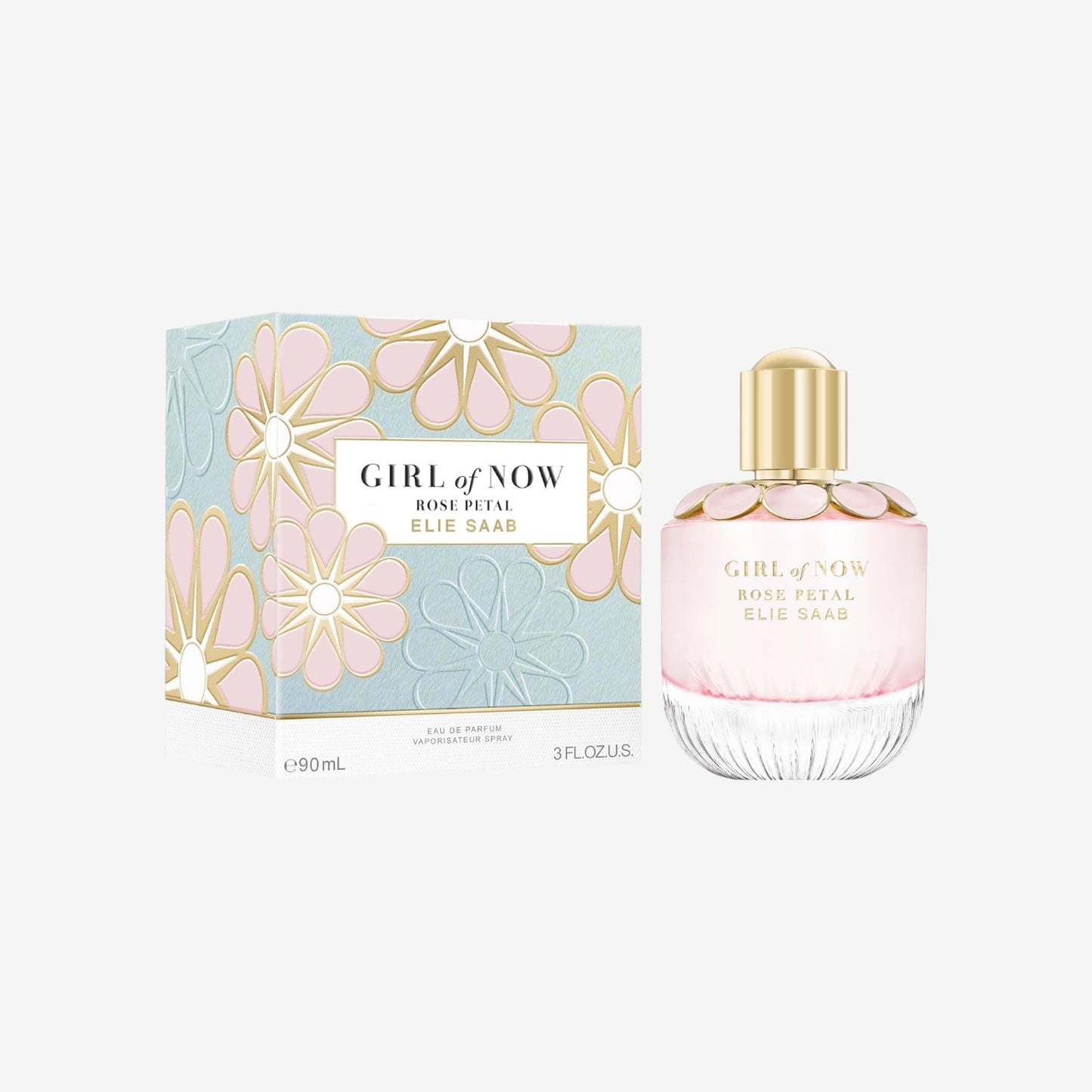 Elie Saab Girl of Now Rose Petal 90 ml – Eau de Parfum – Frauen Parfüm – Fruchtig-floraler Duft – Fruchtige und Florale Noten – Transparenter Glasflakon