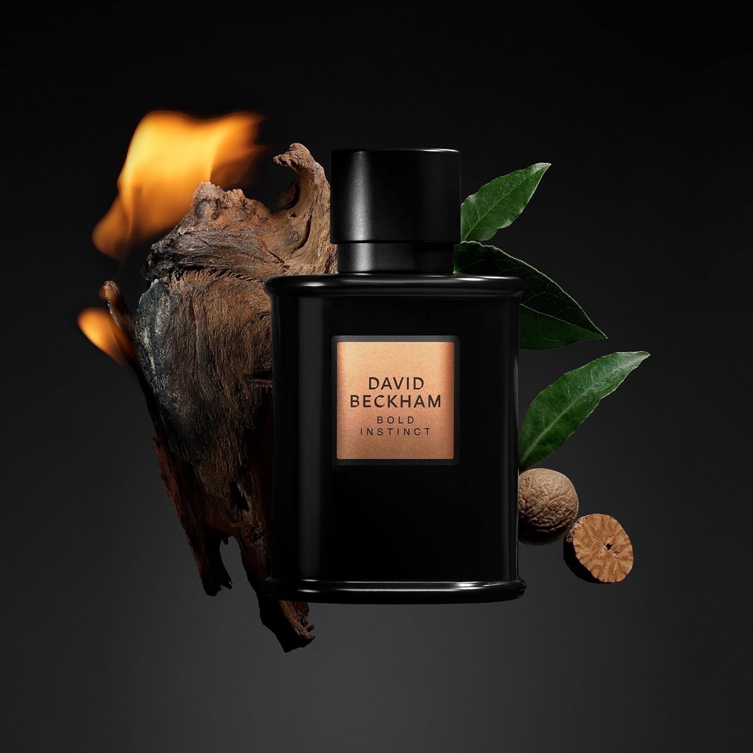David Beckham Bold Instinct Eau de Parfum für Herren, holziger aromatischer Duft, anspruchsvoller Duft, außergewöhnliche mattschwarze Flasche, 75 ml