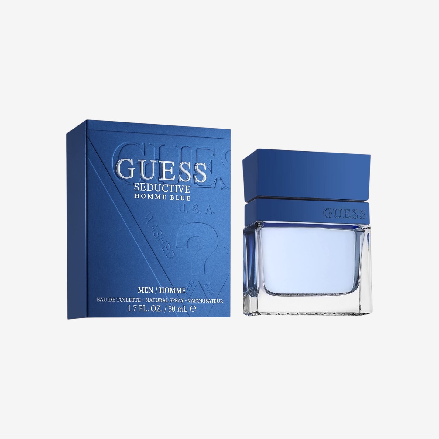 GUESS Seductive Blue, Eau de Toilette für Herren, Orientalisch-Holziger Duft, Frisch und Würzig, Lang Anhaltend