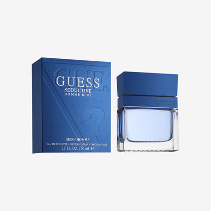 GUESS Seductive Blue, Eau de Toilette für Herren, Orientalisch-Holziger Duft, Frisch und Würzig, Lang Anhaltend