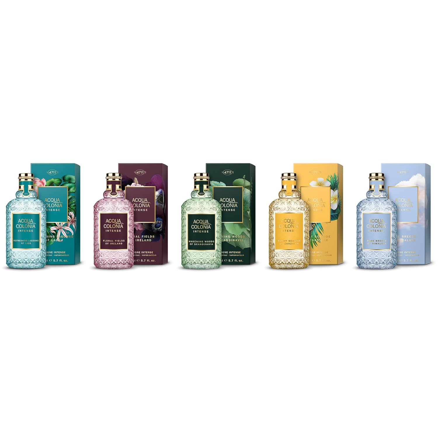 4711 Acqua Colonia® Intense Wakening Woods of Scandinavia | Eau de Cologne - aromatisch-holzig - Wellness für die Sinne | 50ml Natural Spray