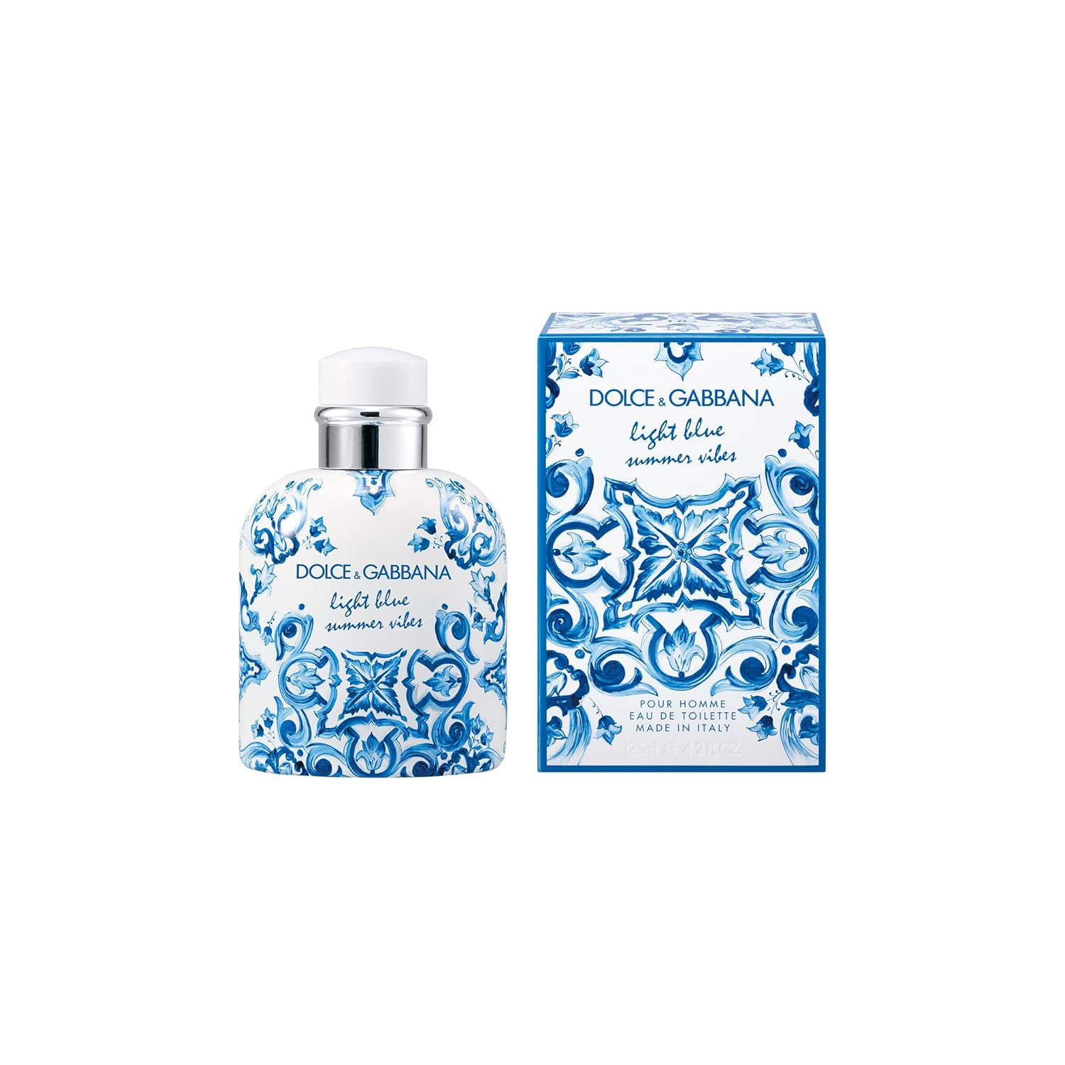 DOLCE & GABBANA, Light Blue Pour Homme Summer Vibes, Eau de Toilette, Herrenduft, 125 ml