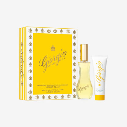 Giorgio Beverly Hills - Geschenkset: Eau de Toilette Spray, Blumiger Duft 90 ml + Körpercreme 50 ml, Geschenkbox für Damen