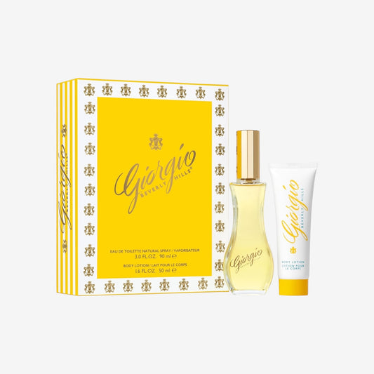 Giorgio Beverly Hills - Geschenkset: Eau de Toilette Spray, Blumiger Duft 90 ml + Körpercreme 50 ml, Geschenkbox für Damen