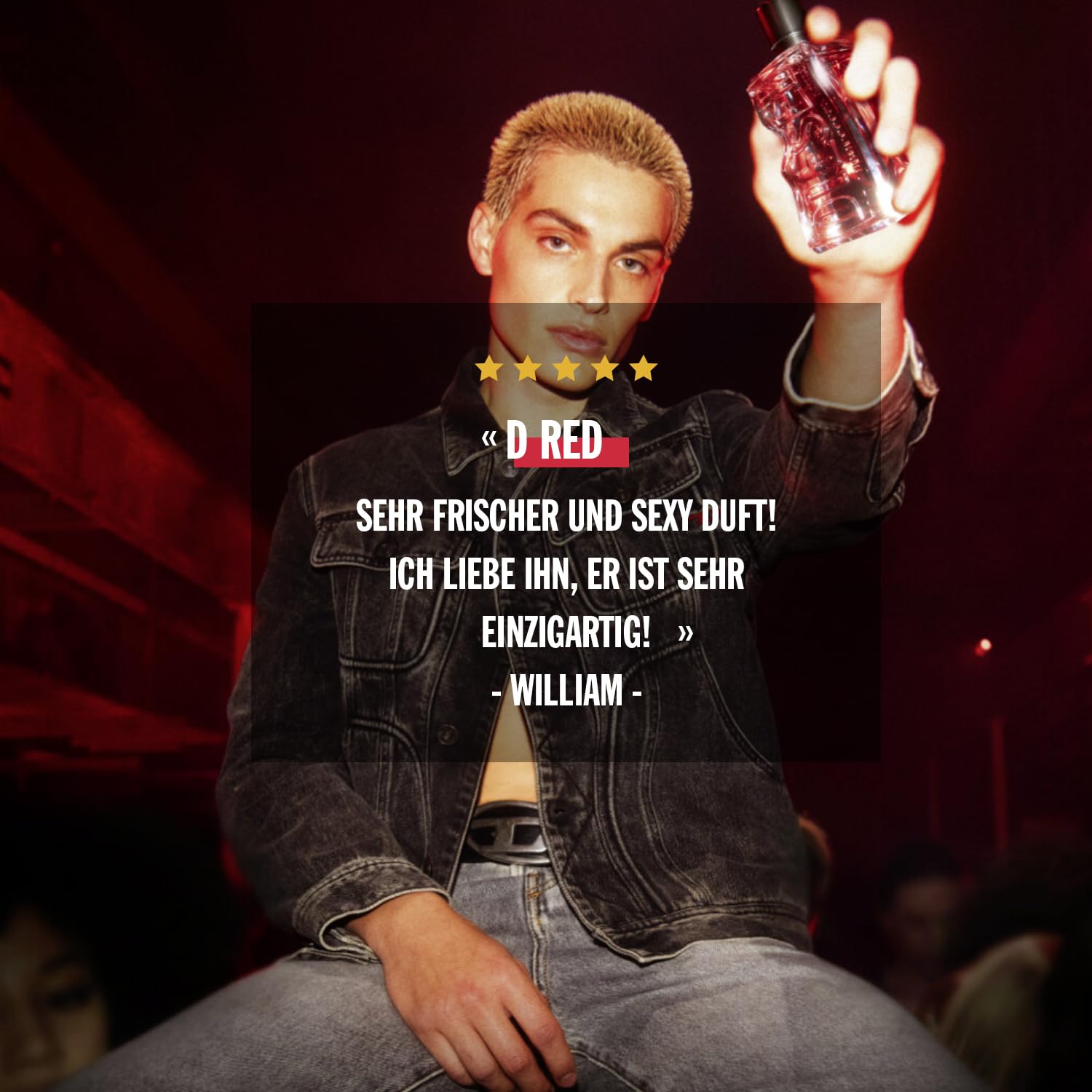 D by Diesel Red Parfüm | Eau de Parfum für Herren | Langanhaltend | Feurig frischer Duft | Für jeden Anlass, ob Büro oder Freizeit