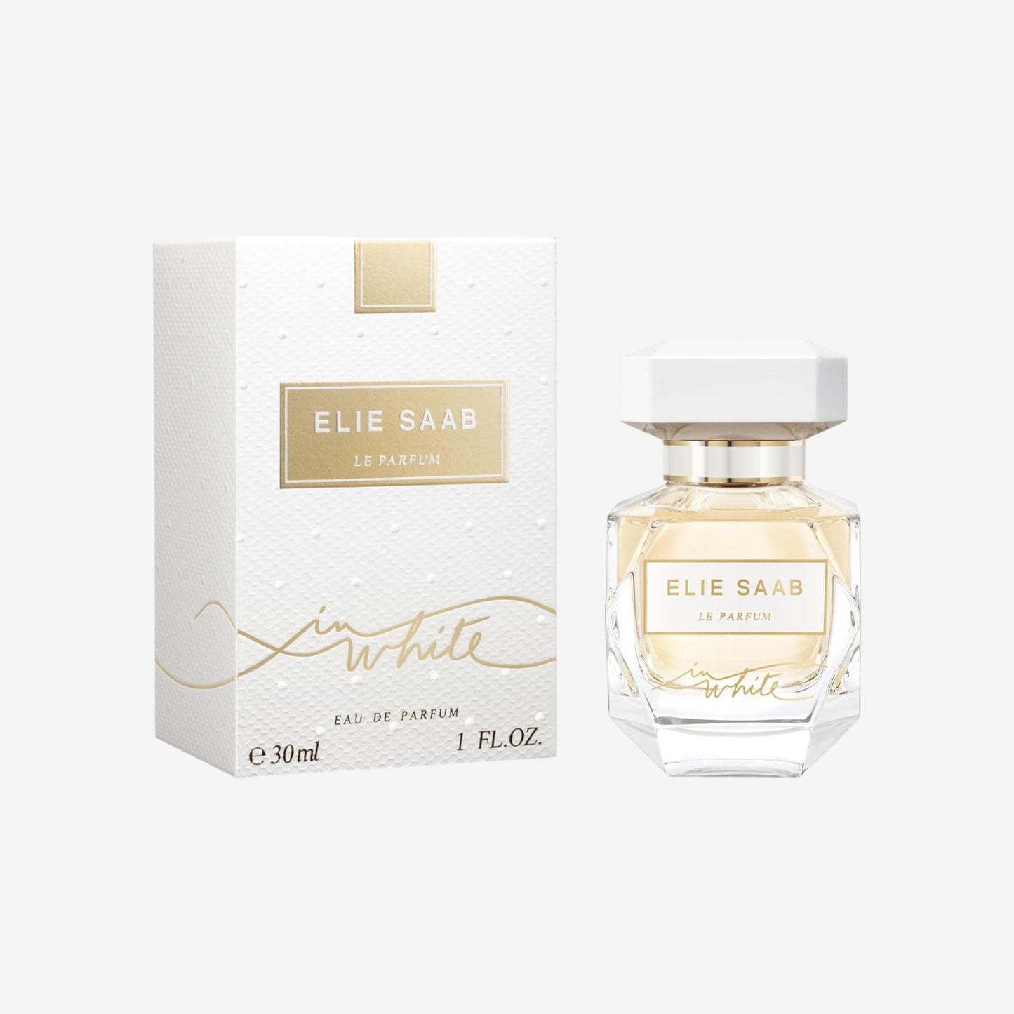 Elie Saab Le Parfum in White 30 ml – Eau de Parfum für Frauen – Fruchtiger Chypre-Duft – Lebendige Noten von roten Früchten, Birne und Patschuli – Transparenter Glasflakon