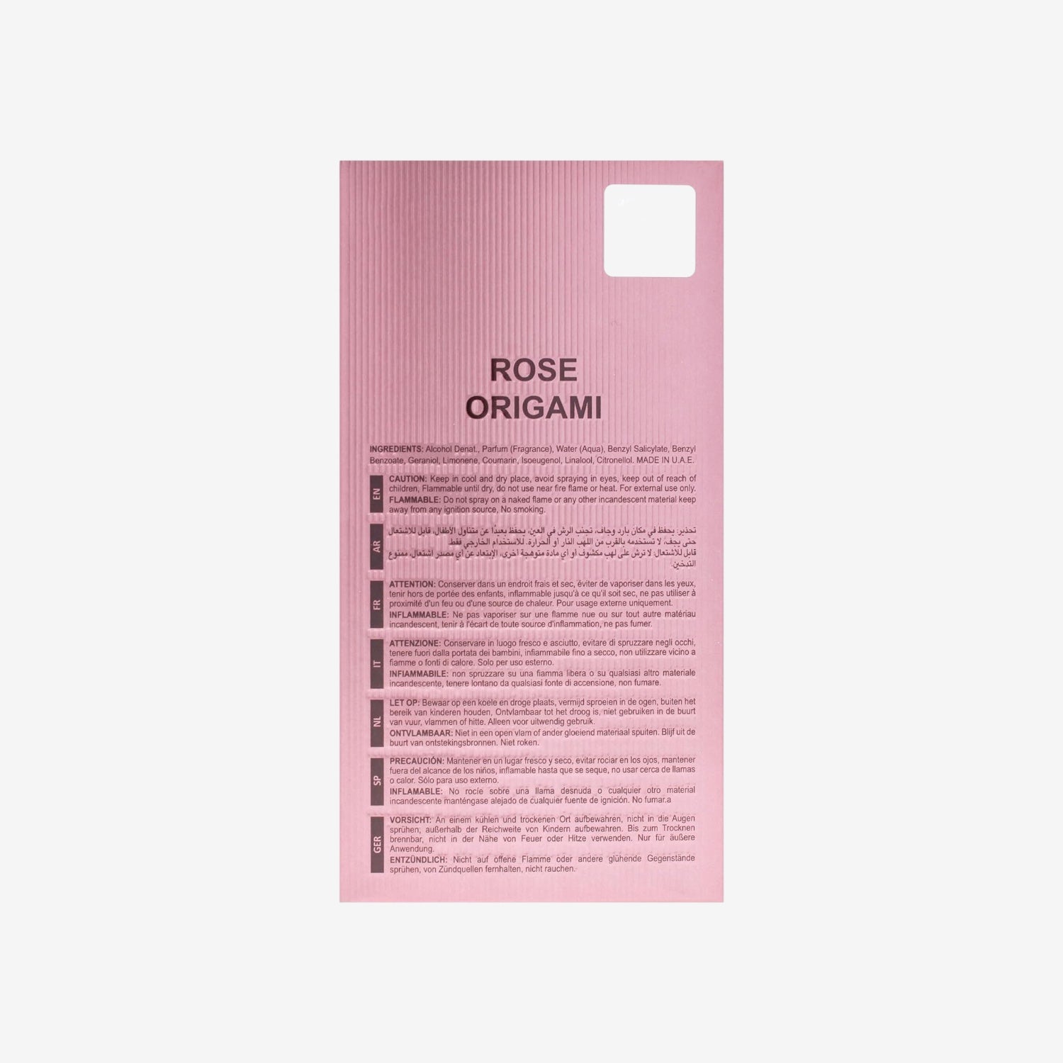 Maison Alhambra Rose Origami Eau de Parfum, Spray, Uni, 100 ml