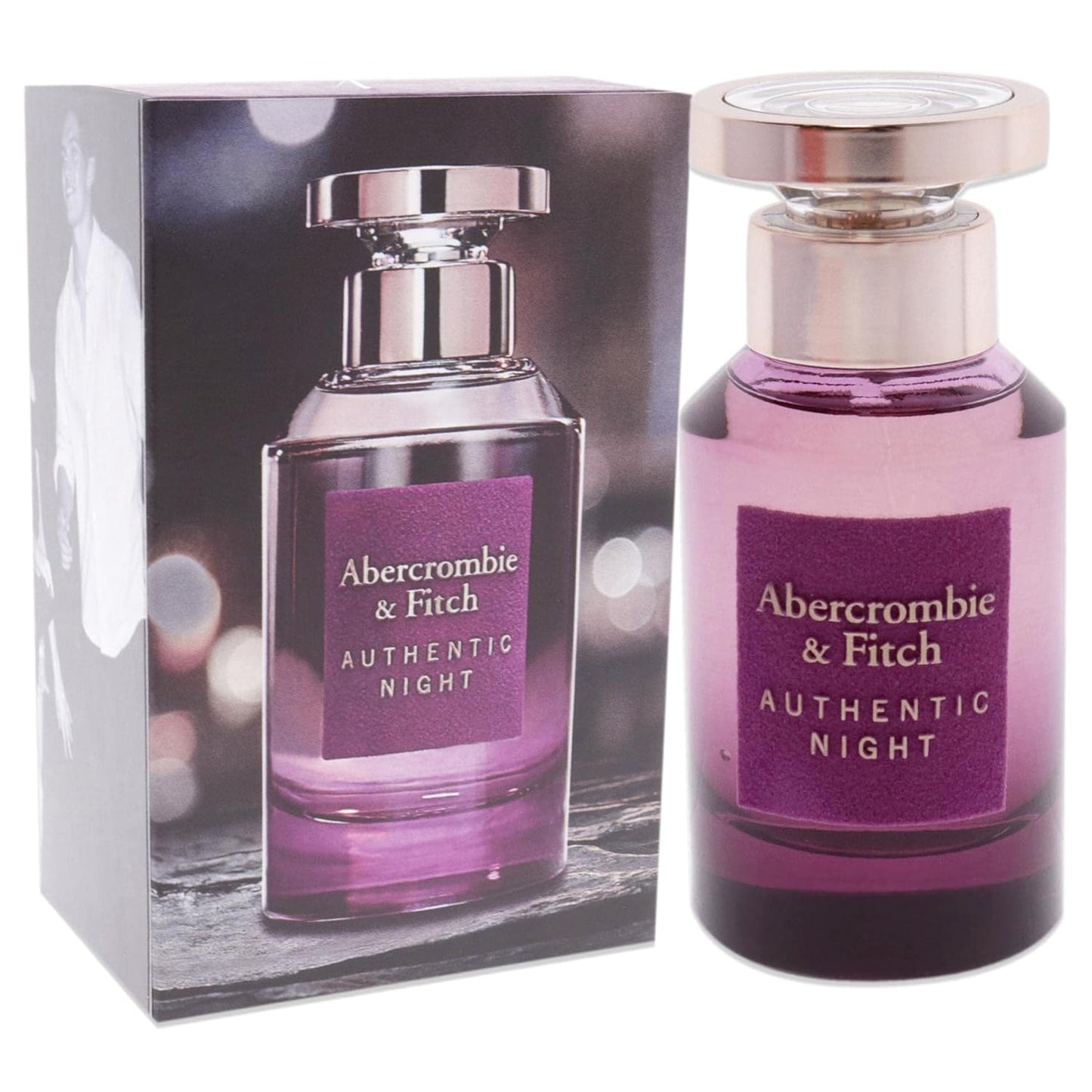 Abercrombie & Fitch Authentic Night For Women Eau De Parfum Spray 50ml