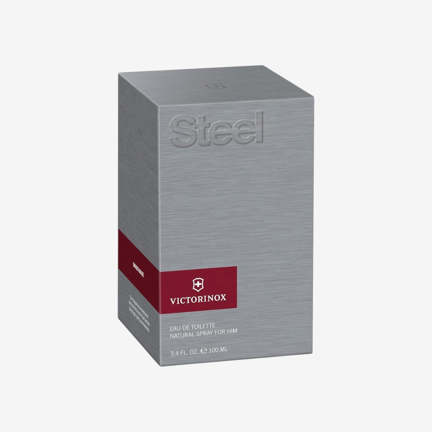 VICTORINOX Steel Eau de Toilette für Herren, Parfüm mit Veilchenblättern und Weißtanne, Aquatisch und frisch, 100 ml, V0000896