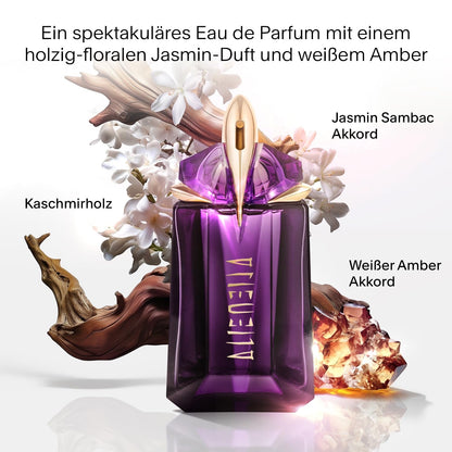 Mugler Alien Set, Eau de Parfum 30 ml + Shower Milk 50 ml + Parfümierende Bodylotion 50 ml, Damen-Parfum, Amberartig, holzig und blumig, Außergewöhnlicher Duft