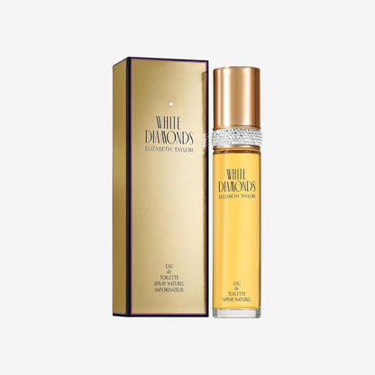 Elizabeth Taylor - White Diamonds, Eau de Toilette für Frauen, Blumiger Duft, Spray Spray, Reichhaltiger und Luxuriöser Duft, Basierend auf Belebenden Noten - 50 ml