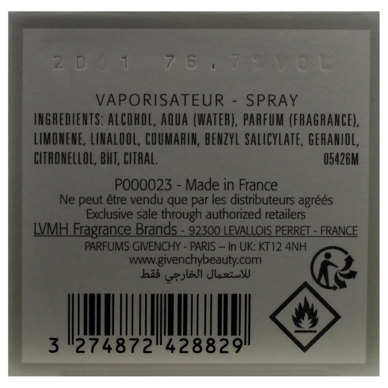 GIVENCHY, Xeryus Rouge, Eau de Toilette, Herrenduft, 100 ml