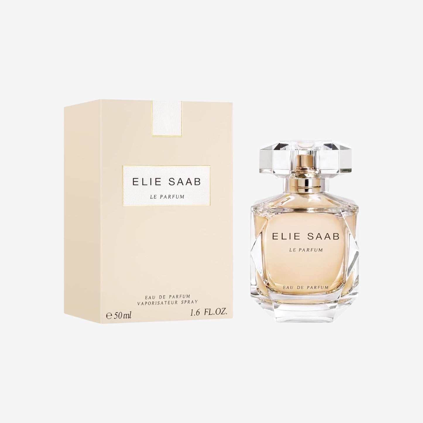 Elie Saab Le Parfum 50 ml – Eau de Parfum für Frauen – Blumiger Chypre-Duft – Strahlende Noten von Orangenblüte, Jasmin, Rosenhonig und Patschuli – Transparenter Glasflakon