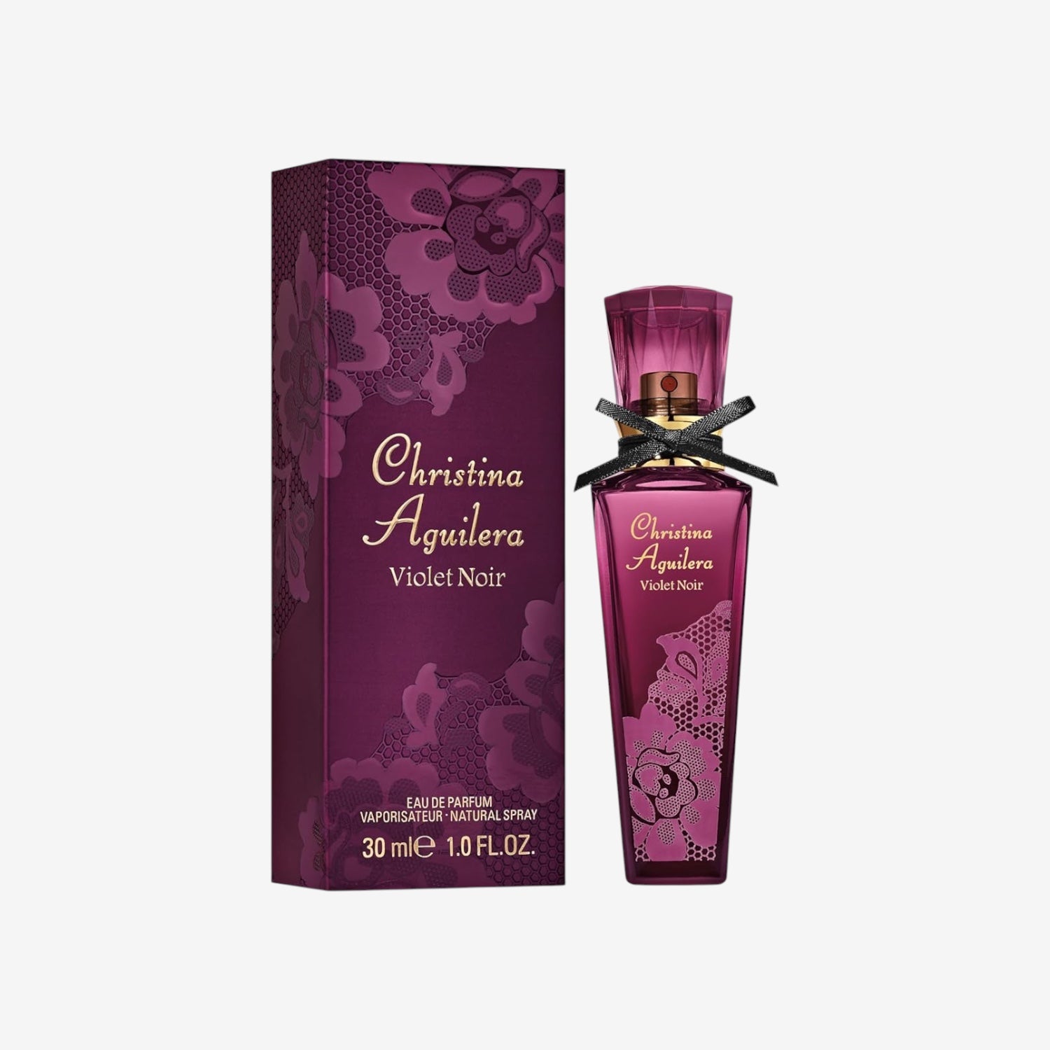 Christina Aguilera - Violet Noir Eau de Parfum, Duft mit blumigen und fruchtigen Noten, Parfüm für Damen - 30 ml