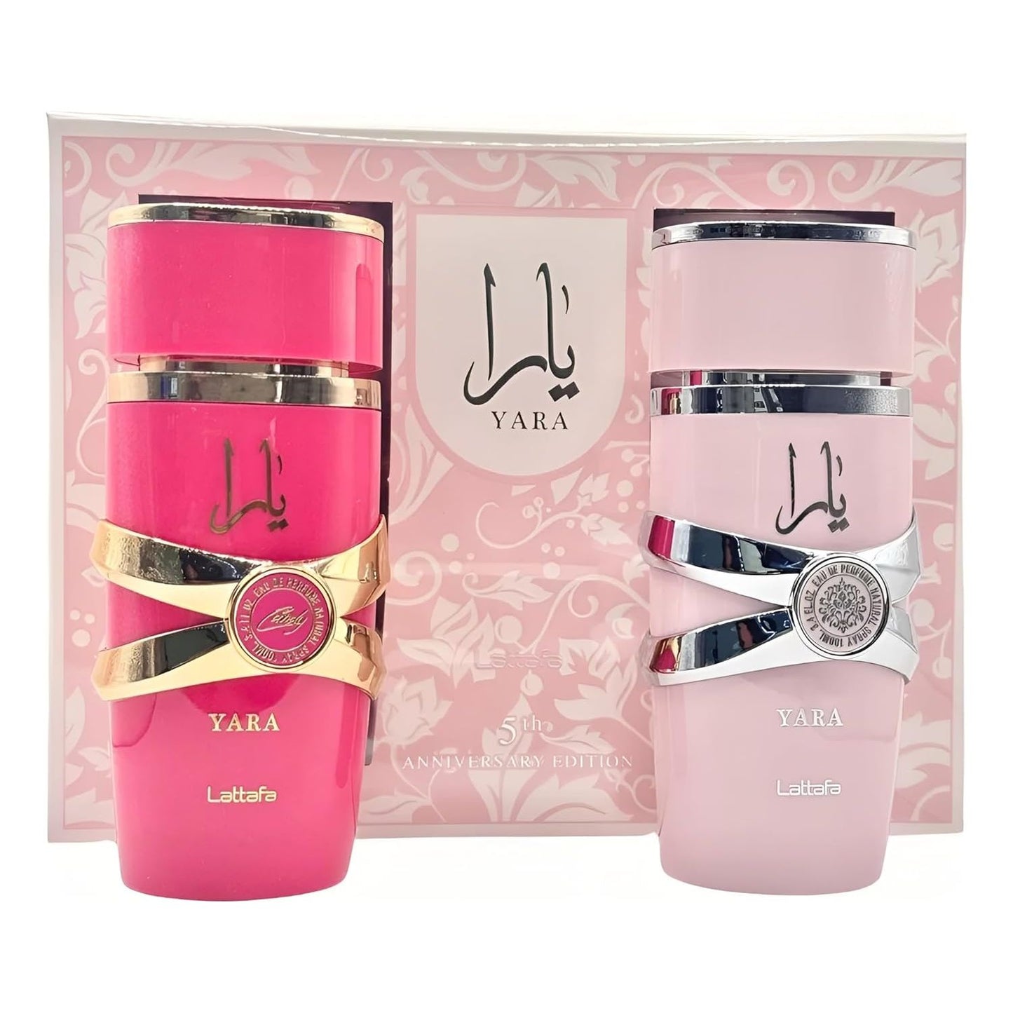 Lattafa Anniversary Edition Yara & Yara Candy Eau de Parfum (100 ml + 100 ml), exklusive Düfte für Damen, süß, blumig und raffiniert