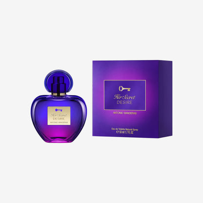 Banderas - Her Secret Desire - Eau de Toilette Spray für Frauen, Blumig-Fruchtiger und Süßer Duft - 80 ml