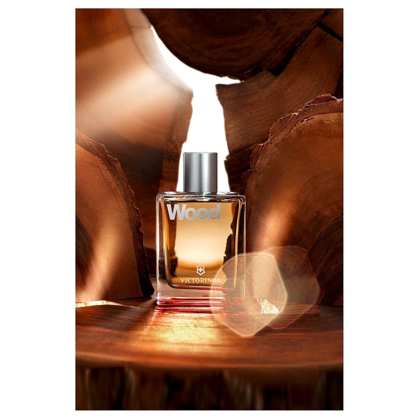 VICTORINOX Wood Eau de Toilette für Herren, Parfüm mit Nussbaumholz und Zitrus, Holzig und frisch, Vegan, 100 ml, V0001229