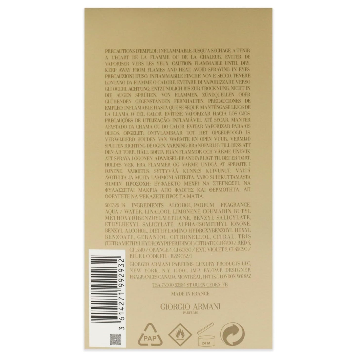 Giorgio Armani Acqua di Gio Absolu 125 ml EDP Eau de Parfum Spray